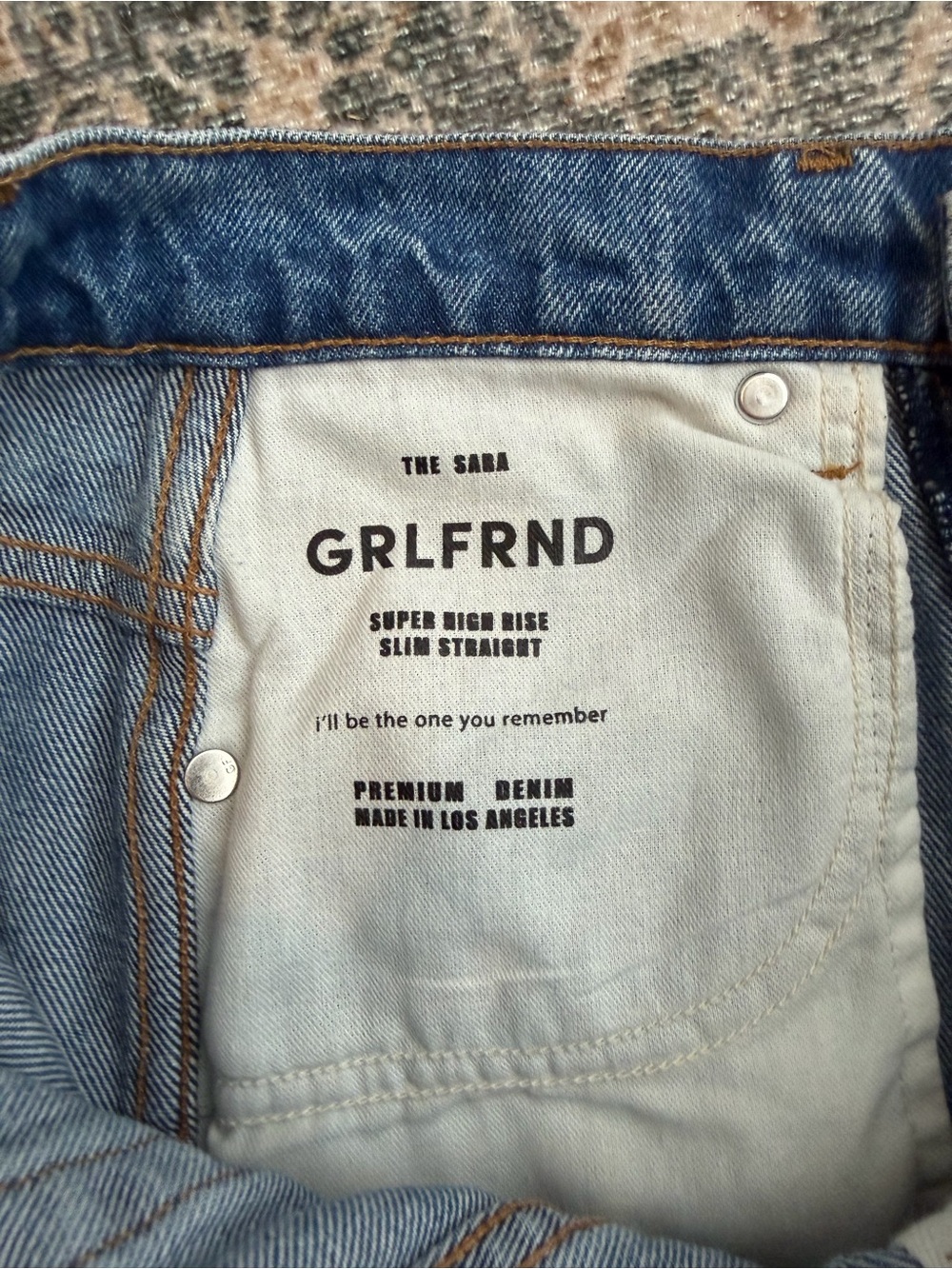 GRLFRND Sara High Rise Straight Jeans in Lenox Hill - Picture 5 of 7